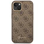 GUESS GUHCP14SHG4SHW IPHONE 14 / 15 / 13 6.1" BRĄZOWY/BROWN HARD CASE 4G VINTAGE GOLD LOGO