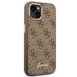 GUESS GUHCP14SHG4SHW IPHONE 14 / 15 / 13 6.1" BRĄZOWY/BROWN HARD CASE 4G VINTAGE GOLD LOGO