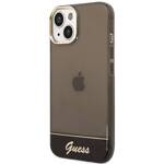 GUESS GUHCP14SHGCOK IPHONE 14 / 15 / 13 6.1" CZARNY/BLACK HARDCASE TRANSLUCENT