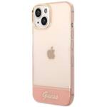 GUESS GUHCP14SHGCOP IPHONE 14 / 15 / 13 6.1" RÓŻOWY/PINK HARDCASE TRANSLUCENT