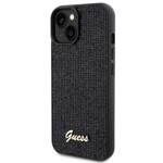 GUESS GUHCP14SPMSDGSK IPHONE 14 / 15 / 13 6.1" CZARNY/BLACK HARDCASE DISCO METAL SCRIPT