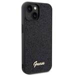 GUESS GUHCP14SPMSDGSK IPHONE 14 / 15 / 13 6.1" CZARNY/BLACK HARDCASE DISCO METAL SCRIPT