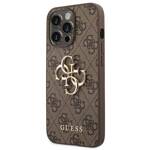 GUESS GUHCP14X4GMGBR IPHONE 14 PRO MAX 6,7" BRĄZOWY/BROWN HARDCASE 4G BIG METAL LOGO