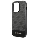 GUESS GUHCP14XG4GLGR IPHONE 14 PRO MAX 6,7" SZARY/GREY HARD CASE 4G STRIPE COLLECTION