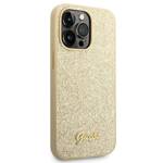 GUESS GUHCP14XHGGSHD IPHONE 14 PRO MAX 6,7" ZŁOTY/GOLD HARD CASE GLITTER SCRIPT