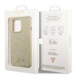 GUESS GUHCP14XHGGSHD IPHONE 14 PRO MAX 6,7" ZŁOTY/GOLD HARD CASE GLITTER SCRIPT