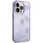 GUESS GUHCP14XHTPPTL IPHONE 14 PRO MAX 6,7" LILIOWY/LILAC HARD CASE PEONY GLITTER