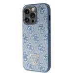 GUESS GUHCP14XP4TDSCPB IPHONE 14 PRO MAX 6.7" NIEBIESKI/BLUE HARDCASE CROSSBODY 4G METAL LOGO