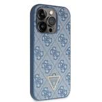 GUESS GUHCP14XP4TDSCPB IPHONE 14 PRO MAX 6.7" NIEBIESKI/BLUE HARDCASE CROSSBODY 4G METAL LOGO