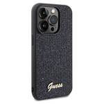 GUESS GUHCP14XPMSDGSK IPHONE 14 PRO MAX 6.7" CZARNY/BLACK HARDCASE DISCO METAL SCRIPT