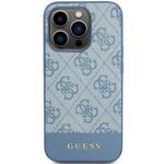 GUESS GUHCP15LG4GLBL IPHONE 15 PRO 6.1" NIEBIESKI/BLUE HARDCASE 4G STRIPE COLLECTION