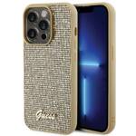 GUESS GUHCP15LPMSDGSD IPHONE 15 PRO 6.1" ZŁOTY/GOLD HARDCASE DISCO METAL SCRIPT