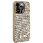 GUESS GUHCP15LPMSDGSD IPHONE 15 PRO 6.1" ZŁOTY/GOLD HARDCASE DISCO METAL SCRIPT