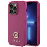 GUESS GUHCP15LPS4DGPP IPHONE 15 PRO 6.1" RÓŻOWY/PINK HARDCASE STRASS METAL LOGO