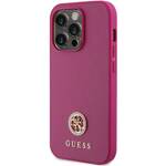 GUESS GUHCP15LPS4DGPP IPHONE 15 PRO 6.1" RÓŻOWY/PINK HARDCASE STRASS METAL LOGO