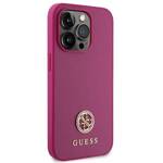 GUESS GUHCP15LPS4DGPP IPHONE 15 PRO 6.1" RÓŻOWY/PINK HARDCASE STRASS METAL LOGO