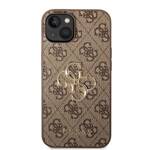 GUESS GUHCP15M4GMGBR IPHONE 15 PLUS / 14 PLUS 6.7" BRĄZOWY/BROWN HARDCASE 4G BIG METAL LOGO