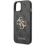 GUESS GUHCP15S4GMGGR IPHONE 15 / 14 / 13 6.1" SZARY/GREY HARDCASE 4G BIG METAL LOGO