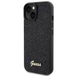 GUESS GUHCP15SPMSDGSK IPHONE 15 / 14 / 13 6.1" CZARNY/BLACK HARDCASE DISCO METAL SCRIPT