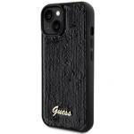 GUESS GUHCP15SPSFDGSK IPHONE 15 / 14 / 13 6.1" CZARNY/BLACK HARDCASE SEQUIN SCRIPT METAL