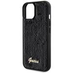 GUESS GUHCP15SPSFDGSK IPHONE 15 / 14 / 13 6.1" CZARNY/BLACK HARDCASE SEQUIN SCRIPT METAL