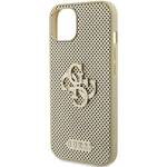 GUESS GUHCP15SPSP4LGD IPHONE 15 / 14 / 13 6.1" ZŁOTY/GOLD HARDCASE PERFORATED 4G GLITTER