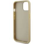 GUESS GUHCP15SPSP4LGD IPHONE 15 / 14 / 13 6.1" ZŁOTY/GOLD HARDCASE PERFORATED 4G GLITTER