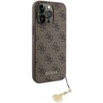 GUESS GUHCP15XGF4GBR IPHONE 15 PRO MAX 6.7" BRĄZOWY/BROWN HARDCASE 4G CHARMS COLLECTION