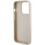 GUESS GUHCP15XPCRTHCD IPHONE 15 PRO MAX 6.7" ZŁOTY/GOLD HARDCASE CROCO TRIANGLE METAL LOGO