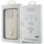 GUESS GUHCP15XPCRTHCD IPHONE 15 PRO MAX 6.7" ZŁOTY/GOLD HARDCASE CROCO TRIANGLE METAL LOGO