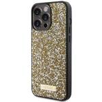 GUESS GUHCP15XPFGSBSD IPHONE 15 PRO MAX 6.7" ŻÓŁTY/YELLOW HARDCASE RHINESTONE METAL LOGO