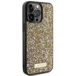 GUESS GUHCP15XPFGSBSD IPHONE 15 PRO MAX 6.7" ŻÓŁTY/YELLOW HARDCASE RHINESTONE METAL LOGO