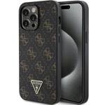 GUESS GUHCP15XPG4GPK IPHONE 15 PRO MAX 6.7" CZARNY/BLACK HARDCASE 4G TRIANGLE METAL LOGO