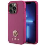 GUESS GUHCP15XPS4DGPP IPHONE 15 PRO MAX 6.7" RÓŻOWY/PINK HARDCASE STRASS METAL LOGO