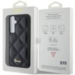 GUESS GUHCS23FEPSQSQSK S23 FE S711 CZARNY/BLACK HARDCASE QUILTED METAL LOGO