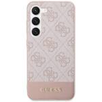 GUESS GUHCS23MG4GLPI S23+ S916 RÓŻOWY/PINK HARD CASE 4G STRIPE COLLECTION