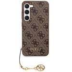 GUESS GUHCS23MGF4GBR S23+ S916 BRĄZOWY/BROWN HARDCASE 4G CHARMS COLLECTION