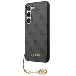 GUESS GUHCS23MGF4GGR S23+ S916 SZARY/GREY HARDCASE 4G CHARMS COLLECTION