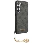 GUESS GUHCS23MGF4GGR S23+ S916 SZARY/GREY HARDCASE 4G CHARMS COLLECTION