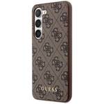 GUESS GUHCS23SG4GFBR S23 S911 BRĄZOWY/BROWN HARD CASE 4G METAL GOLD LOGO