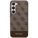 GUESS GUHCS23SG4GLBR S23 S911 BRĄZOWY/BROWN HARDCASE 4G STRIPE COLLECTION