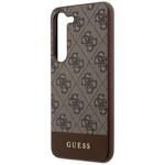 GUESS GUHCS23SG4GLBR S23 S911 BRĄZOWY/BROWN HARDCASE 4G STRIPE COLLECTION