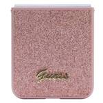 GUESS GUHCZF5HGGSHP F731 Z FLIP5 RÓŻOWY/PINK HARDCASE GLITTER SCRIPT