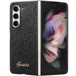 GUESS GUHCZFD5HGGSHK F946 Z FOLD5 CZARNY/BLACK HARDCASE GLITTER SCRIPT