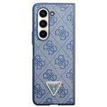 GUESS GUHCZFD5P4TDPB F946 Z FOLD5 NIEBIESKI/BLUE HARDCASE LEATHER 4G TRIANGLE STRASS