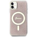 GUESS GUHMN61H4STP IPHONE 11 6.1" RÓŻOWY/PINK HARDCASE 4G MAGSAFE