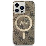 GUESS GUHMP13LH4STW IPHONE 13 PRO / 13 6.1" BRĄZOWY/BROWN HARDCASE 4G MAGSAFE