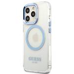 GUESS GUHMP13LHTRMB IPHONE 13 PRO / 13 6,1" NIEBIESKI/BLUE HARD CASE METAL OUTLINE MAGSAFE