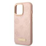 GUESS GUHMP13LSAPSTP IPHONE 13 PRO / 13 6,1" RÓŻOWY/PINK HARDCASE PEONY LOGO PLATE MAGSAFE