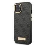 GUESS GUHMP13MU4GPRK IPHONE 13 / 14 / 15 6.1" CZARNY/BLACK HARD CASE 4G LOGO PLATE MAGSAFE